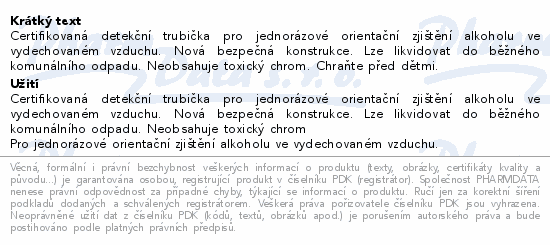 Test Alkohol sada 5ks - Lékárna.cz