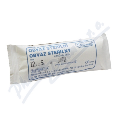 Obin.hydrofil.pleten ster.12cmx5m-1ks Steriwund