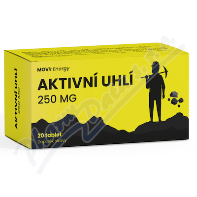 MOVit Aktivn uhl 250mg tbl.20