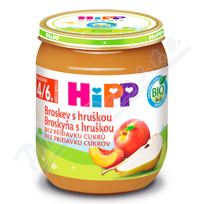 HiPP Broskev s hrukou BIO 4-6m 125g