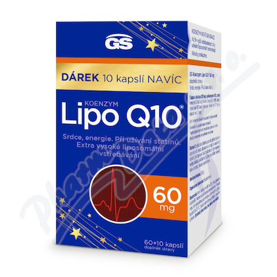 GS Koenzym Lipo Q10 60mg cps.60+10 drek