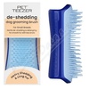 Pet Teezer de-shedding dog groom. brush small blue