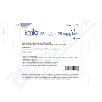 Emla 25mg-g+25mg-g crm. 1x30g