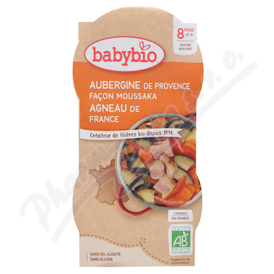 BABYBIO musaka lilek-jehn maso 8m+ 2x200g