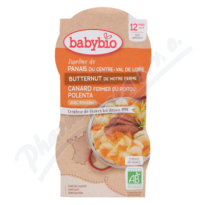 BABYBIO pastink-dn-kachna-polenta 12m+ 2x200g