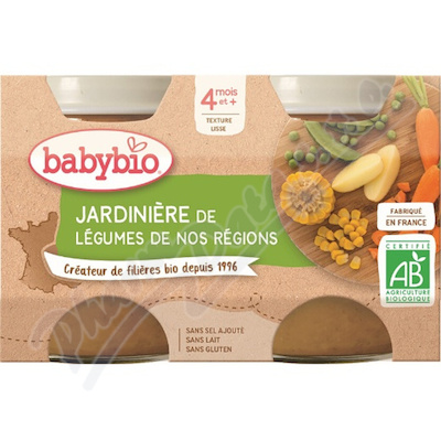 BABYBIO zeleninov sms 4m+ 2x130g